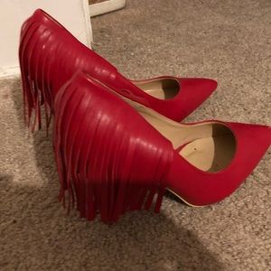 Red Fringe Shoes